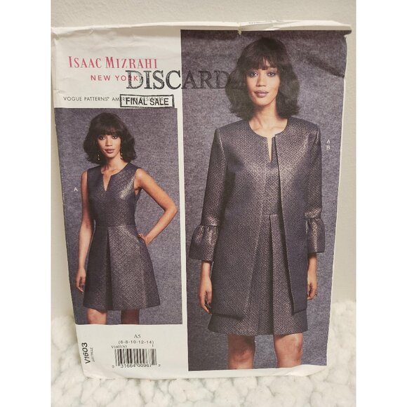 Isaac Mizrahi V1603 Sewing Pattern UNCUT | Size 6–14 - Picture 1 of 10